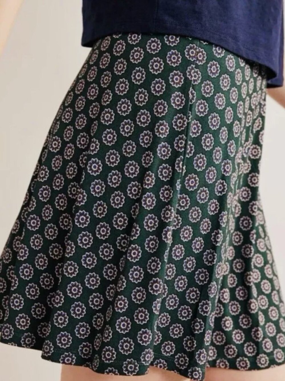 Boden Jersey Wrap Mini Skirt in 10R